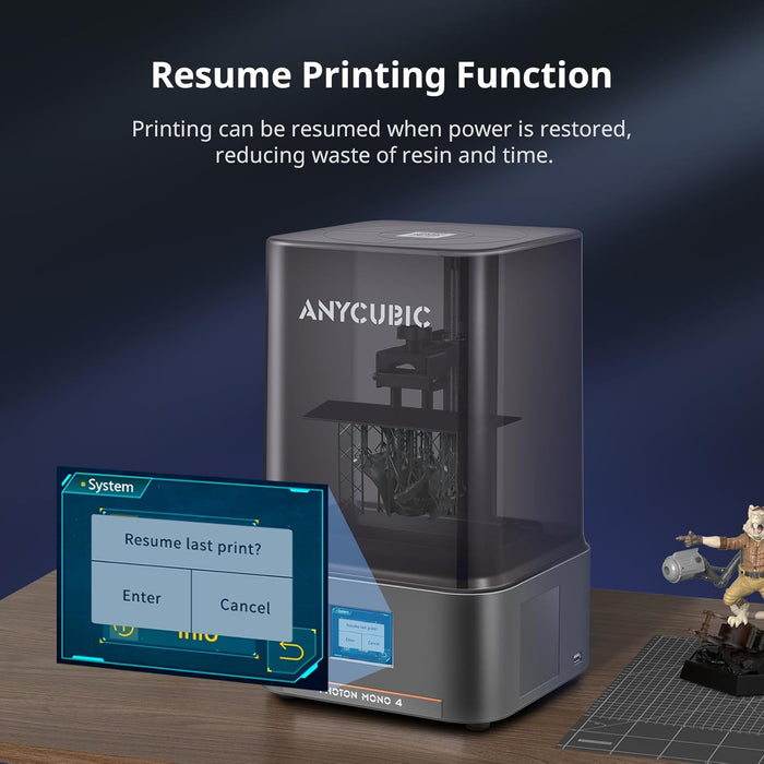 ANYCUBIC 10K Resin 3D Printer, Photon Mono 4 LCD 3D Printer