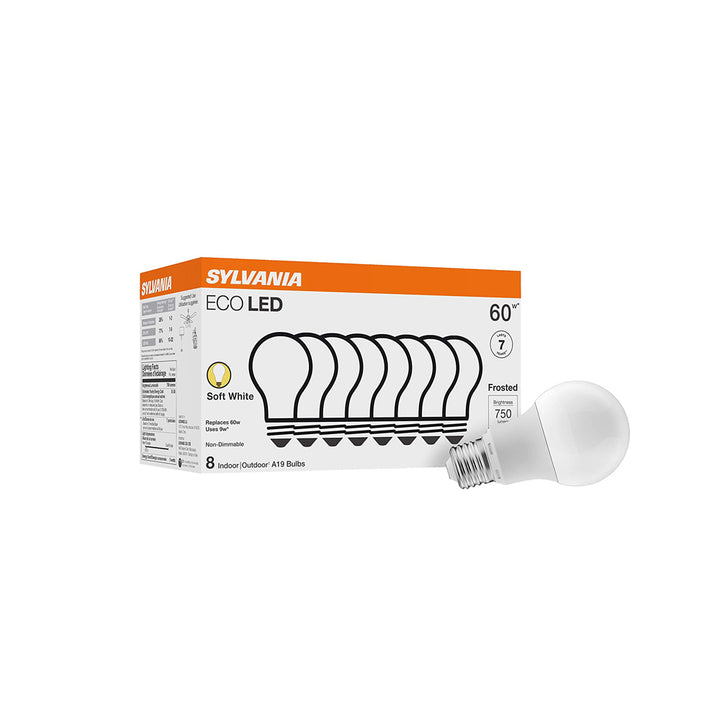 SYLVANIA 40821 LED A19 60W Equivalent, Efficient 8.5W, Soft White