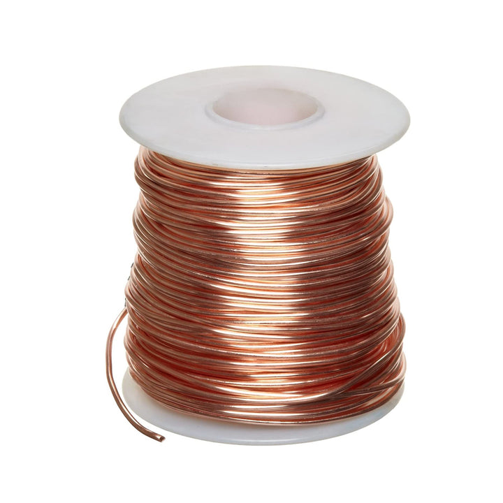 Bare Copper Wire, Bright, 18 AWG, 0.04" Diameter, 195' Length (Pack of 1)