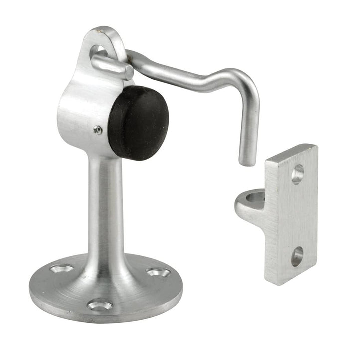 Prime-Line Products J 4602 Door Floor Stop Holder, 2-1/8-Inch, Brushed Chrome