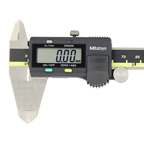 Mitutoyo 500-196-30 Advanced Onsite Sensor (AOS) Absolute Scale Digital Caliper, 0 to 6"/0 to 150mm Measuring Range, 0.0005"/0.01mm Resolution, LCD