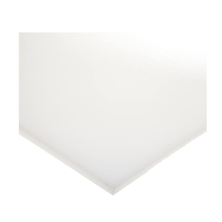 HDPE (High Density Polyethylene) Sheet, Opaque White, Standard Tolerance, UL 94HB, 1/2" Thickness, 24" Width, 48" Length