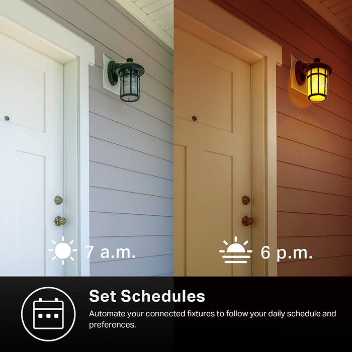 Kasa Smart Outdoor Smart Plug KP400, Smart Home Wi-Fi Outlet with 2 Sockets,  Works with Alexa, Google Home &IFTTT, No Hub Required, Sunset & Sunrise  Offset 