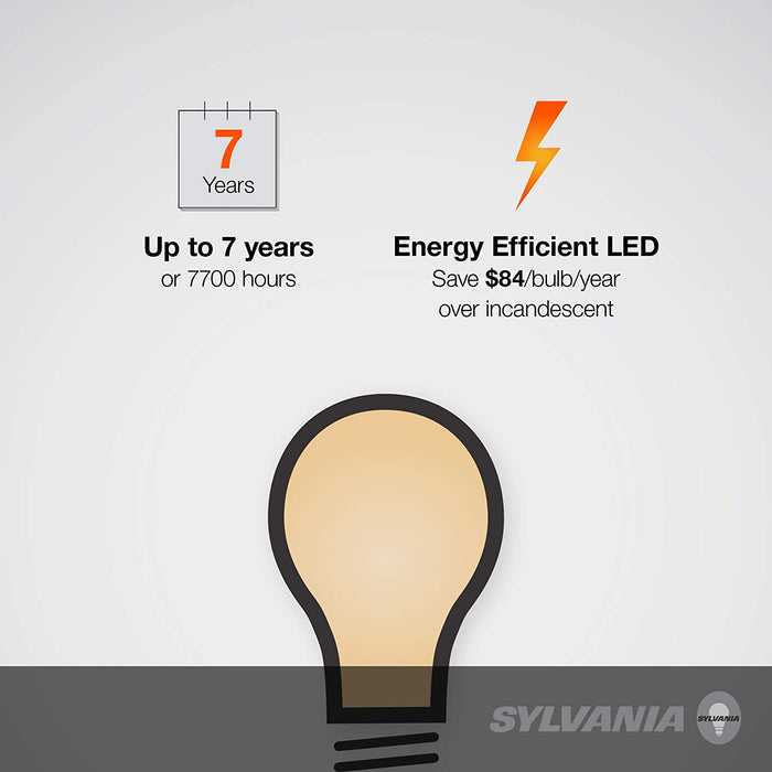 SYLVANIA 40821 LED A19 60W Equivalent, Efficient 8.5W, Soft White