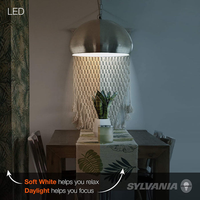 SYLVANIA 40821 LED A19 60W Equivalent, Efficient 8.5W, Soft White