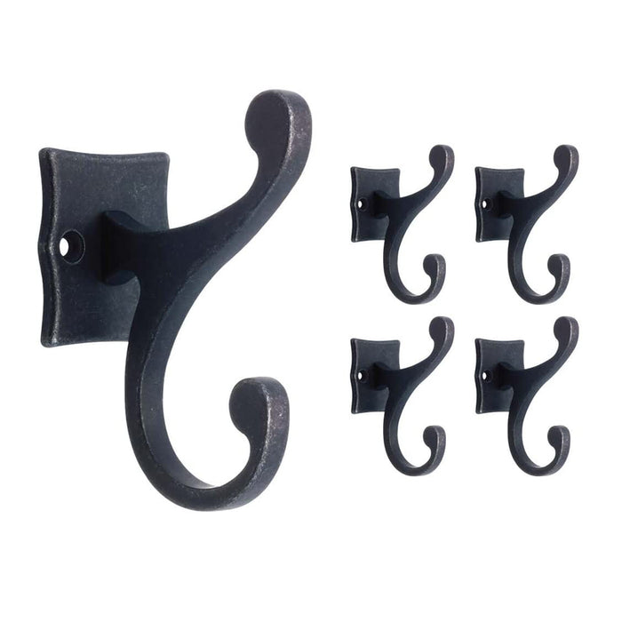 Franklin Brass Double Scroll Hook Assembly Wall Hooks 5-Pack