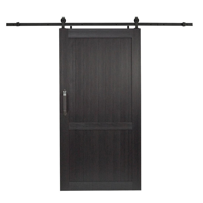 LTL Home Products MLB4284BHKD Millbrooke Ready to Assemble DIY PVC Barn Door Kit, 42 x 84 Inches, Black