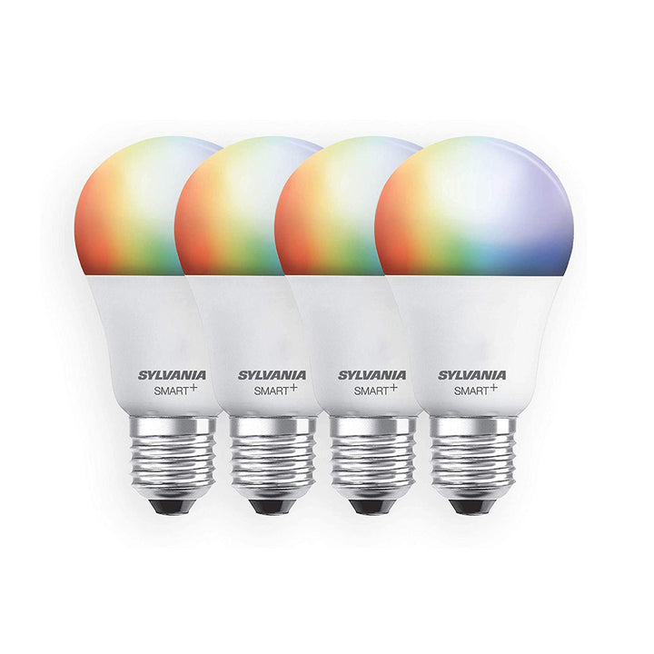 SYLVANIA Smart+ Wi-Fi Full Color Dimmable A19 LED Light Bulb, CRI 90+, 60W